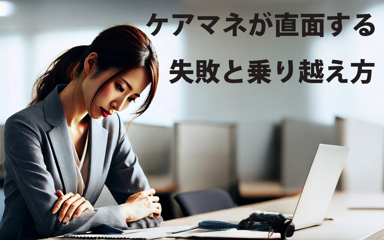 新人ケアマネが失敗し落ち込んでいる